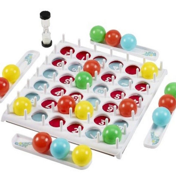 Bounce Off Blow Out Game (2-4players) Twice the Balls In 4 Different Colors - Picture 2 of 16